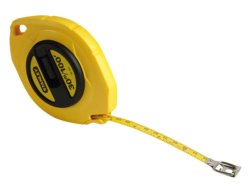 STANLEY® Closed Case Steel Long Tape 30m/100ft (Width 10mm)