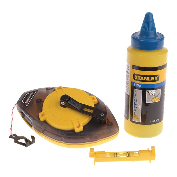 STANLEY® Power Winder Chalk Line 30m, Chalk & Level - Watson Hire