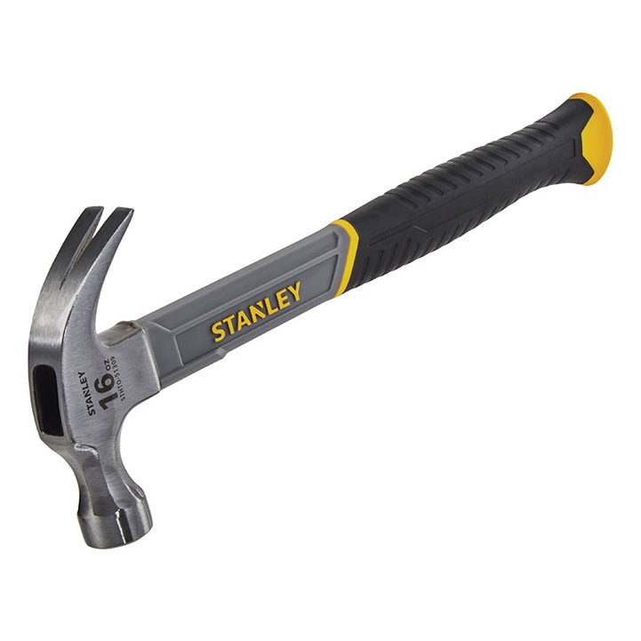 STANLEY® Curved Claw Hammer Fibreglass Shaft 450g (16oz)