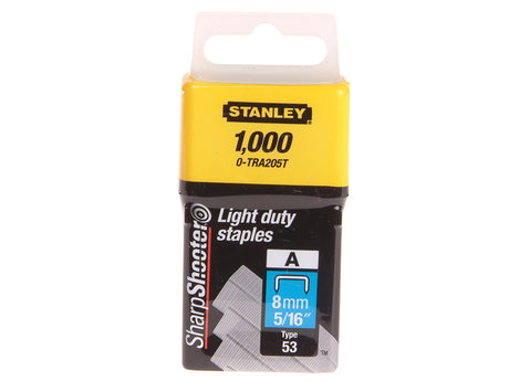 STANLEY® TRA2 Light-Duty Staple 8mm TRA205T (Pack 1000)