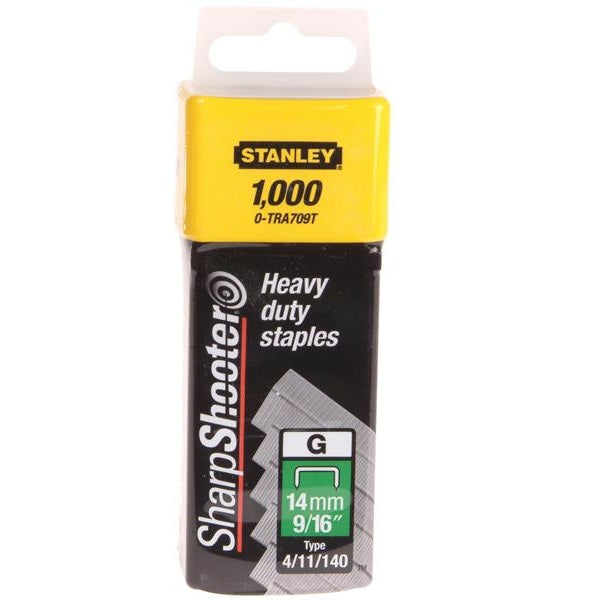 STANLEY® TRA709T Heavy-Duty Staples 14mm (Pack 1000)
