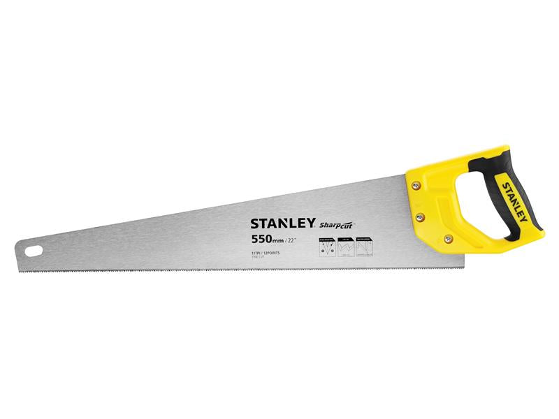 STANLEY® Sharpcut™ Handsaw 550mm (22in) 11 TPI