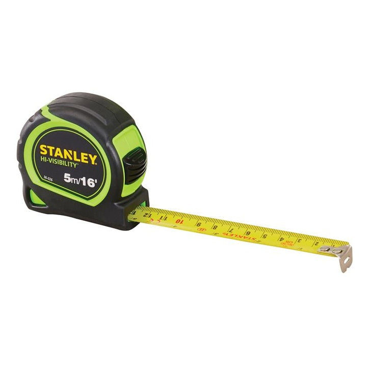STANLEY® Tylon Hi-Viz Pocket Tape 5m/16ft (Width 25mm)