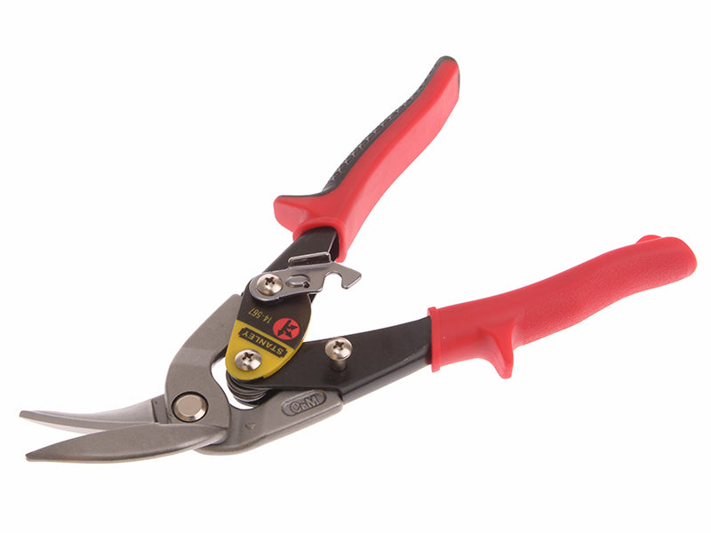 STANLEY® Red Offset Aviation Snips Left Cut 250mm (10in)
