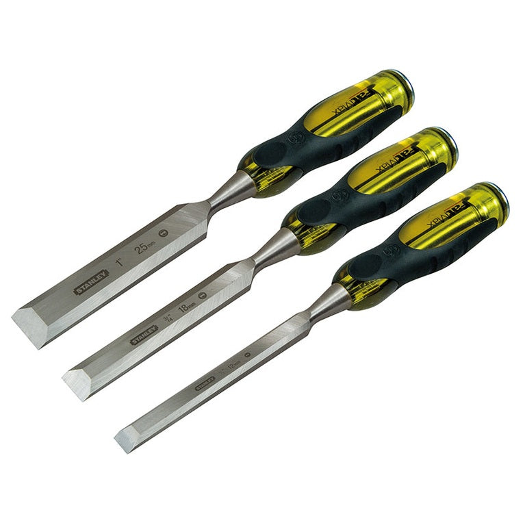 STANLEY® FatMax® Bevel Edge Chisel with Thru Tang Set, 3 Piece