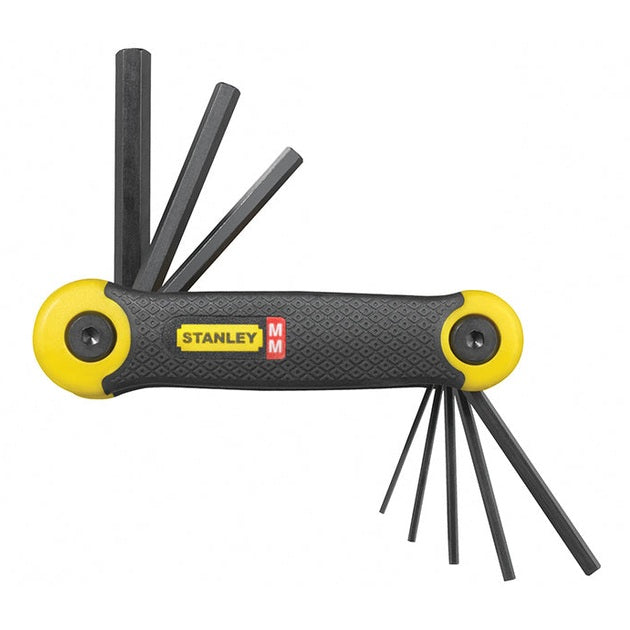 STANLEY® Metric Folding Hexagon Key Set, 8 Piece - Watson Hire