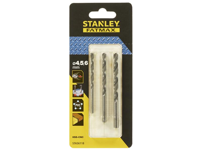 STANLEY® FatMax® Precision Metal Drill Bit 8.0mm OL:117mm WL:75mm