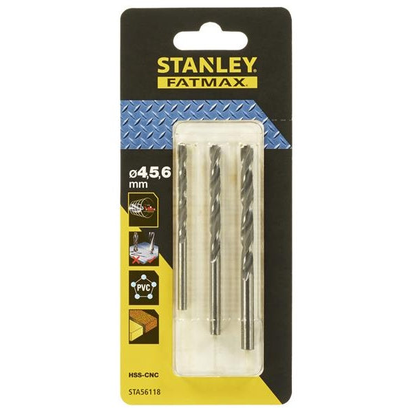 STANLEY® FatMax® Precision Metal Drill Bit 8.0mm OL:117mm WL:75mm