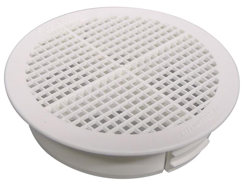 Stadium Round Soffit Vent, White
