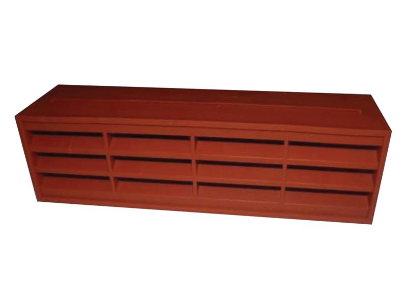 Stadium Louvred Airbrick Vent, Terracotta 9 x 3in