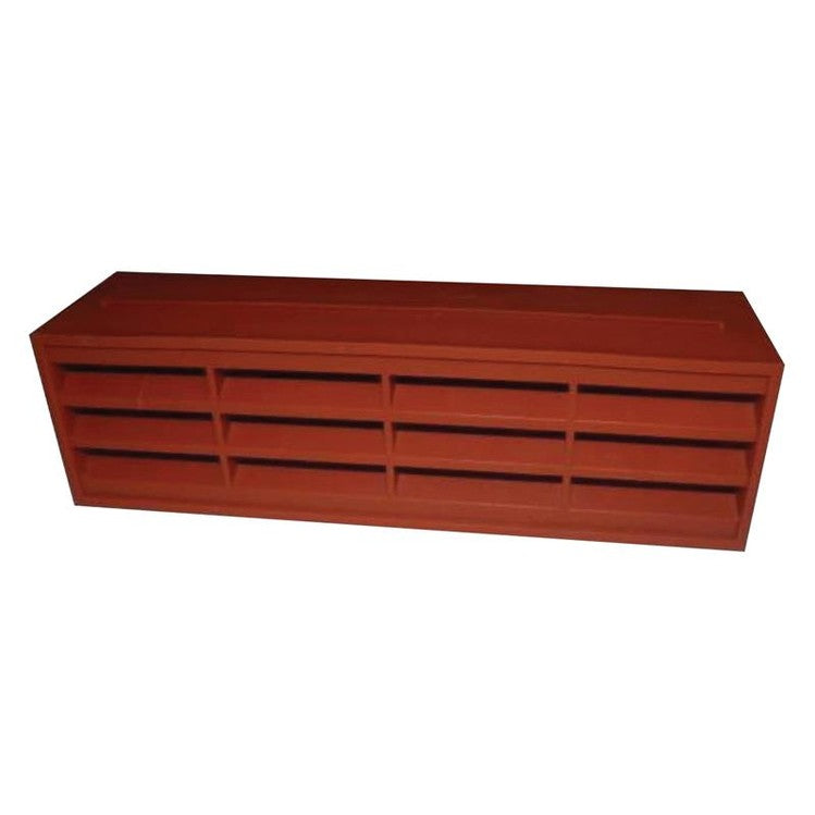 Stadium Louvred Airbrick Vent, Terracotta 9 x 3in - Watson Hire