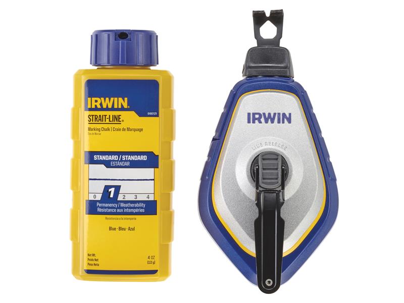 IRWIN® STRAIT-LINE® STRAIT-LINE® Speedline™ PRO Reel with Blue Chalk 30m/100ft