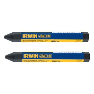 IRWIN STRAIT-LINE CRAYONS (CARD 2) BLACK 666042
