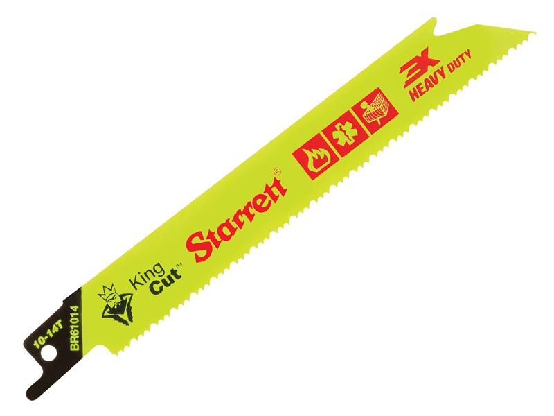 Starrett BR61014-5 Bi-Metal King Cut™ Demolition Blade 152mm 10-14 TPI (Pack 5)