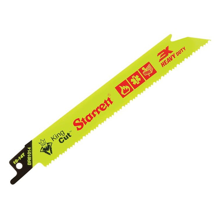 Starrett BR61014-5 Bi-Metal King Cut™ Demolition Blade 152mm 10-14 TPI (Pack 5)