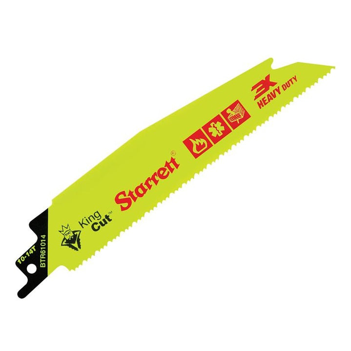 Starrett BTR61014-5 Bi-Metal King Cut™ Demolition Blade 152mm 10-14 TPI (Pack 5)