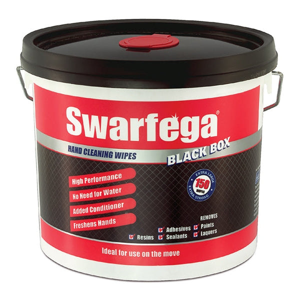 Swarfega® Black Box® Heavy-Duty Trade Hand Wipes (150)
