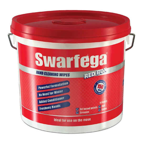 Swarfega® Red Box® Heavy-Duty Trade Hand Wipes (150)
