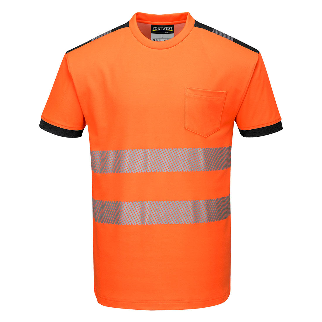 PORTWEST T181 - PW3 HI-VIS COTTON COMFORT T-SHIRT