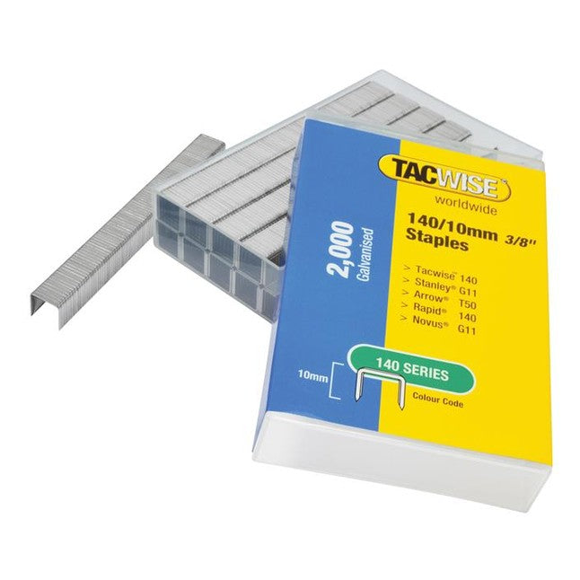 Tacwise 140 Galvanised Staples 10mm (Pack 2000)