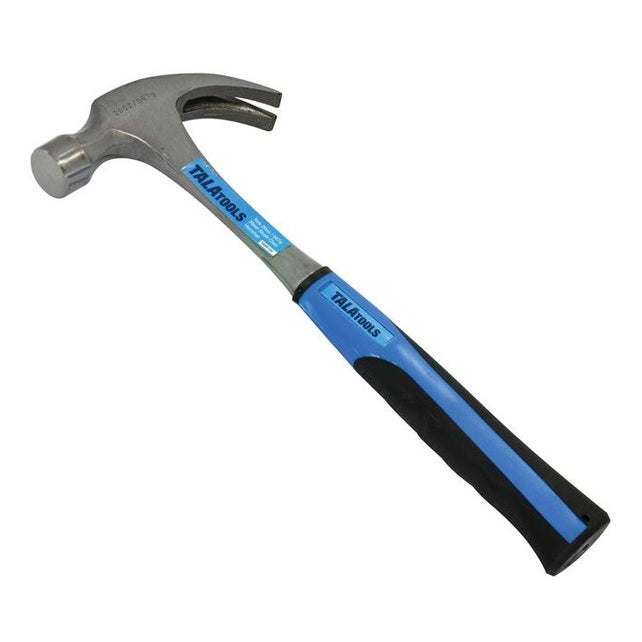 TALAtools Claw Hammer, Steel Shaft 450g (16oz)