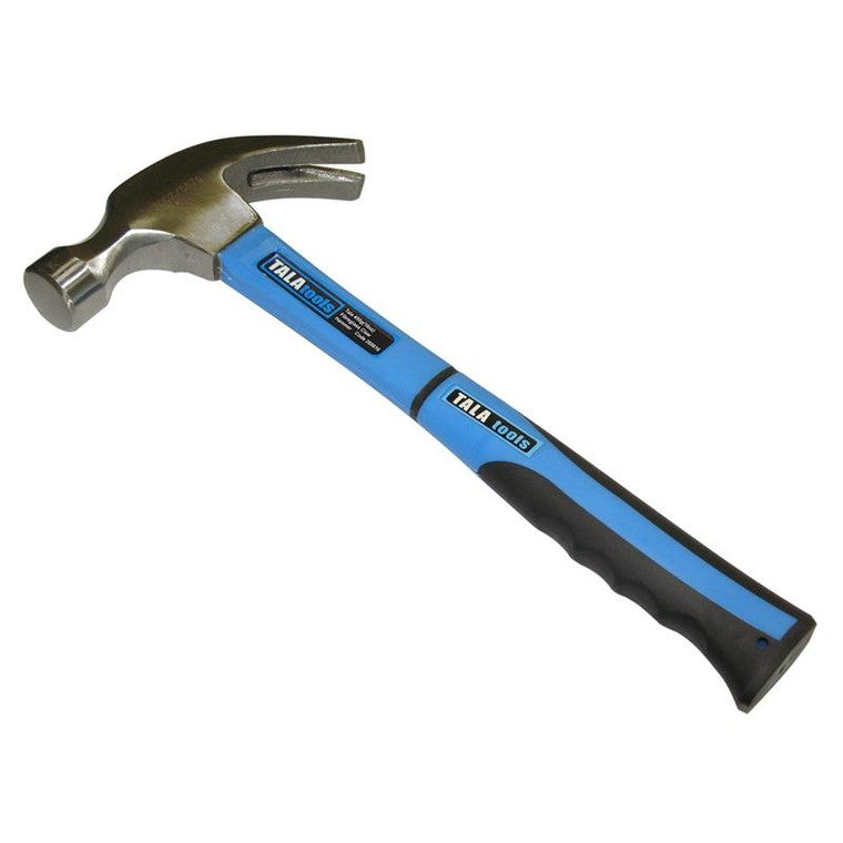 TALAtools Claw Hammer, Fibreglass Shaft 450g (16oz)