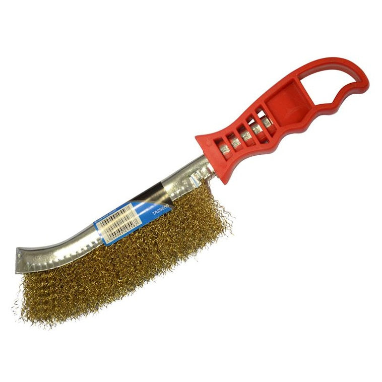 TALAtools Hand Brush with Brass Wire