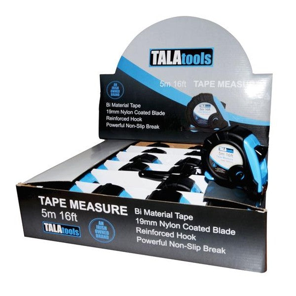 TALAtools Measuring Tape 5m/16ft (Width 19mm) (CDU of 24)
