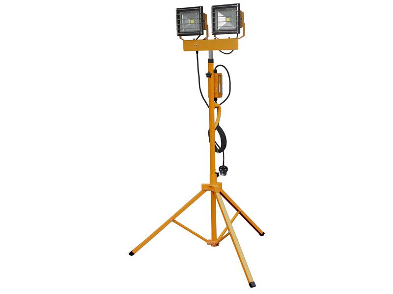 TALAtools Twin LED Floodlight with Tripod 30W 220V