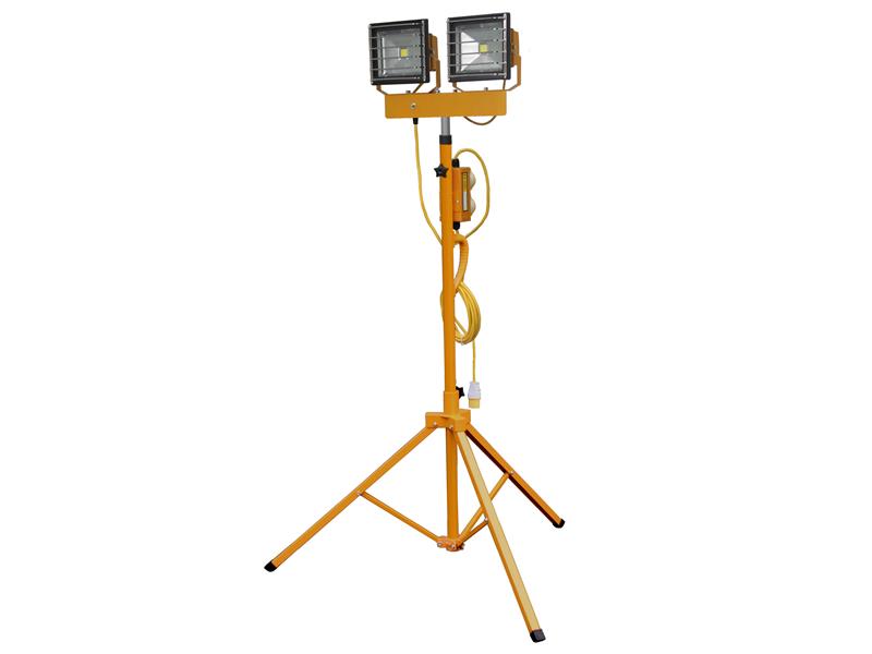 TALAtools Twin LED Floodlight with Tripod 30W 110V