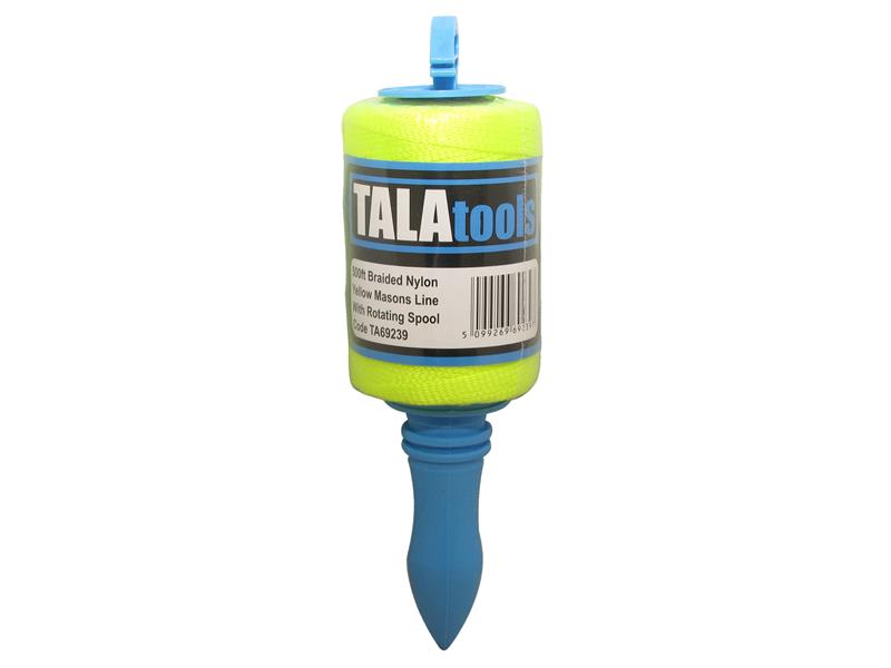TALAtools Builder's Line on Winder 152m (500ft) Yellow