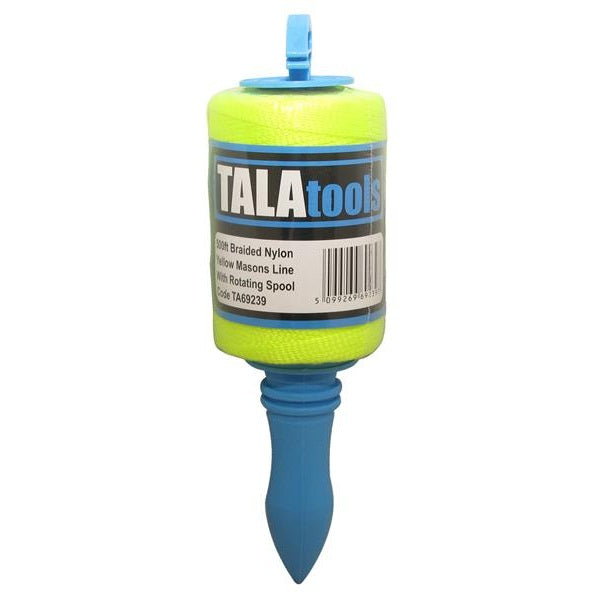 TALAtools Builder's Line on Winder 152m (500ft) Yellow