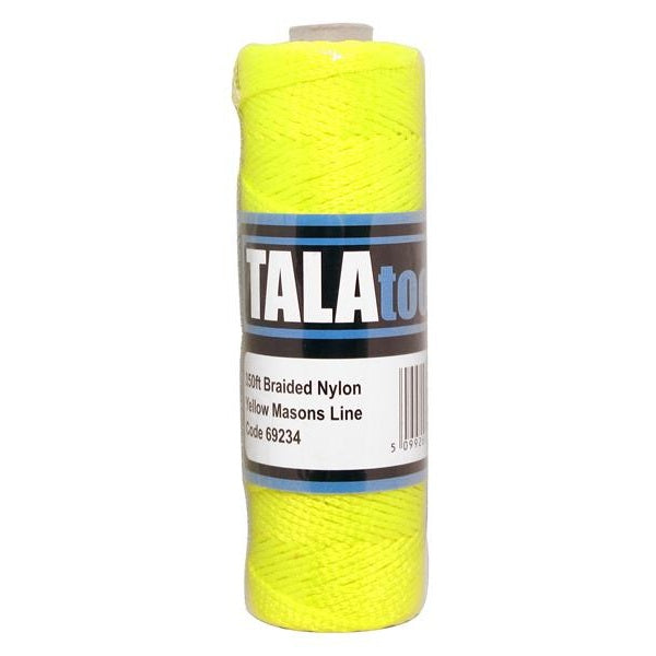TALAtools Braided Mason's Line Yellow 106m (350ft) - Watson Hire