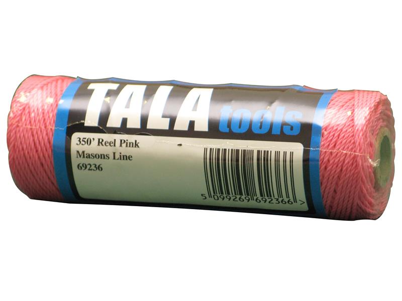 TALAtools Braided Mason's Line Pink 106m (350ft)