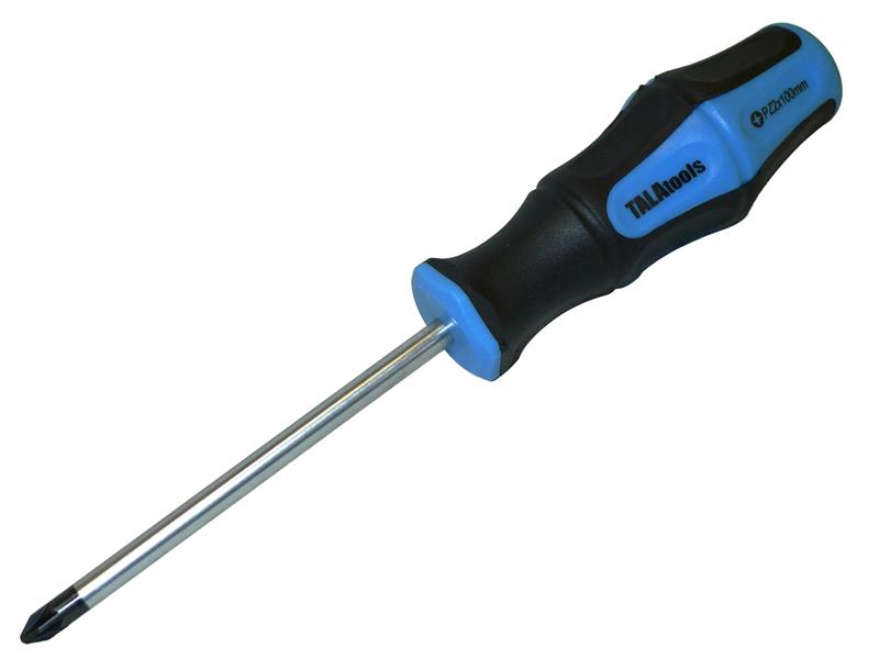 TALAtools Strike-Cap Pozidriv Screwdriver PZ2 x 100mm