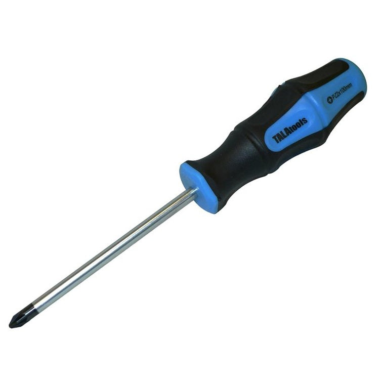 TALAtools Strike-Cap Pozidriv Screwdriver PZ2 x 100mm