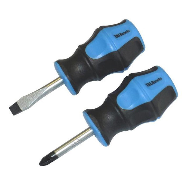 TALAtools Stubby Screwdriver Set, 2 Piece