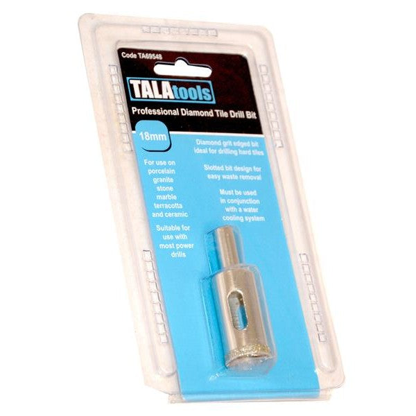 TALAtools Professional Diamond Tile Drill Bit 18mm - Watson Hire