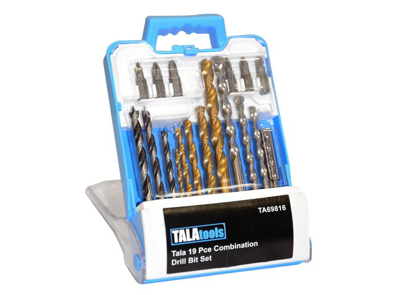 TALAtools Combination Drill Bit Set, 19 Piece