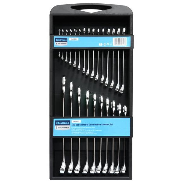 TALAtools Metric Combination Spanner Set, 25 Piece