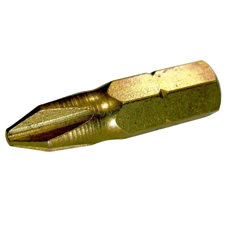 TALAtools TiN Coated Screwdriver Bits PH2 x 25mm (Pack 3)