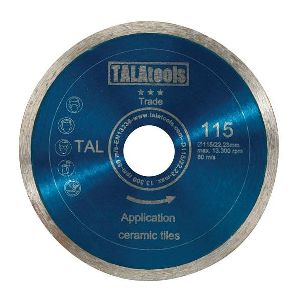 TALAtools Trade Series Continuous Rim Blade 115 x 22.23mm