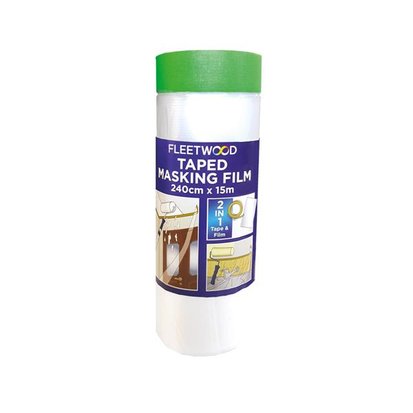 FLEETWOOD PAINTERS PRE TAPED FILM 240CM X 15CM