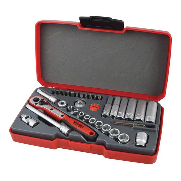 Teng T1436 Socket Set of 36 Metric 1/4in Drive - Watson Hire