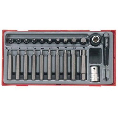 TENG TOOL SOCKET SET 1/2" DR TX BIT 23PCS