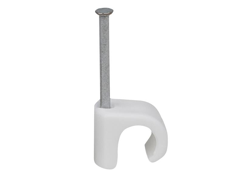 Tillex® Cable Clip Round 8-12 White 2.0 x 30mm Box 100