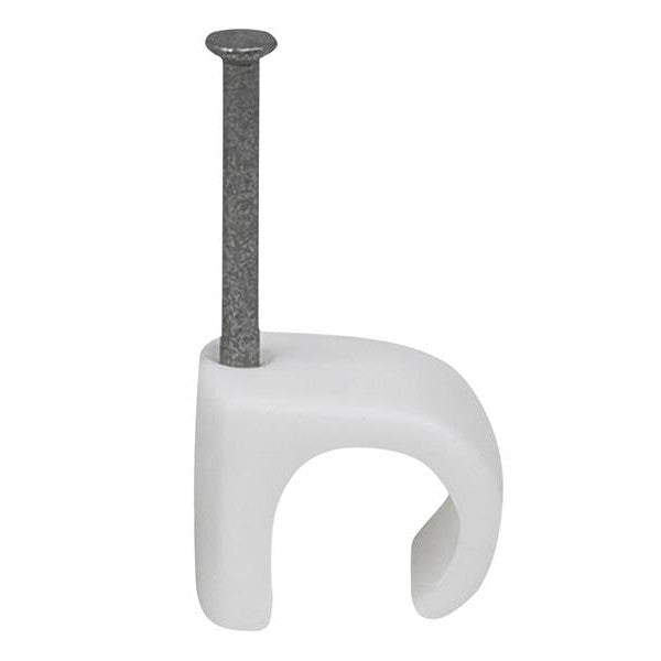 Tillex® Cable Clip Round 10-14 White 2.0 x 30mm Box 100