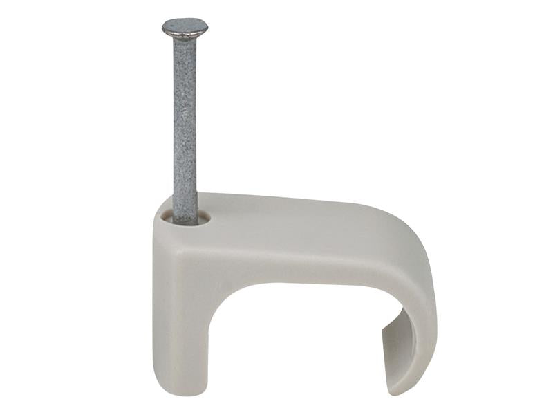 Tillex® Cable Clip Flat 9x18 Grey 2.0 x 30mm Box 100