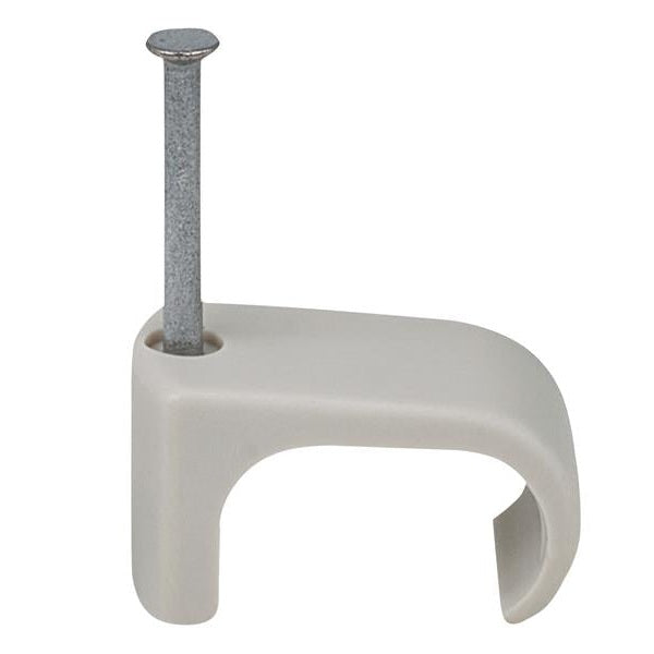 Tillex® Cable Clip Flat 9x18 Grey 2.0 x 30mm Box 100
