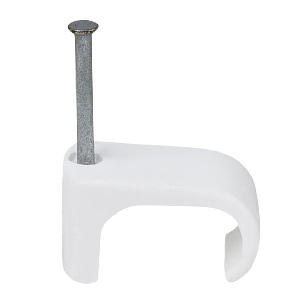 Tillex® Cable Clip Flat 9x18 White 2.0 x 30mm Box 100